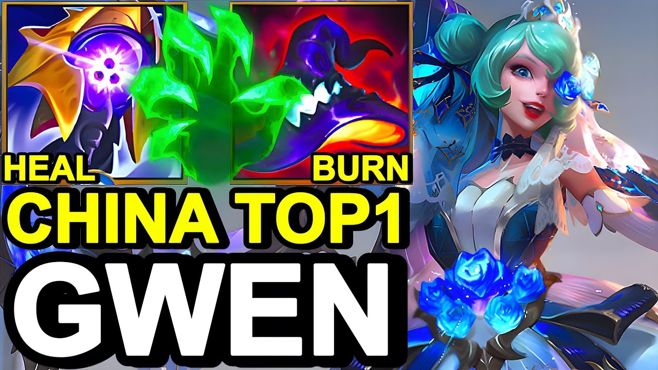 WILD RIFT CHINA TOP1 GWEN - MAX AP GWEN BUILD RUNES - CHALLENGER RANK GAMEPLAY - Prestige Skin