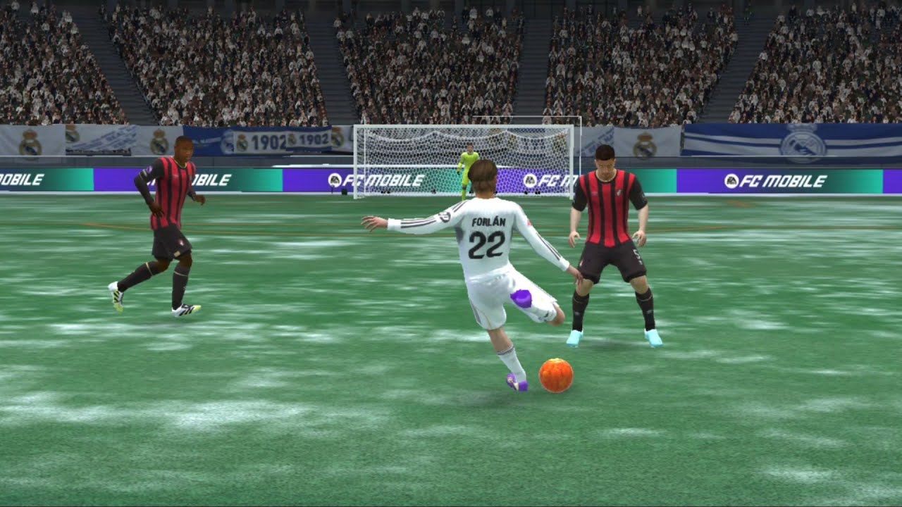 Destroying opposition defence line fc mobile gameplay 