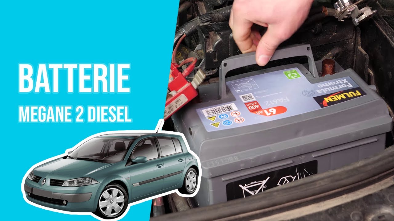 Changer la Batterie MEGANE 2 1.5 DCI 🔋