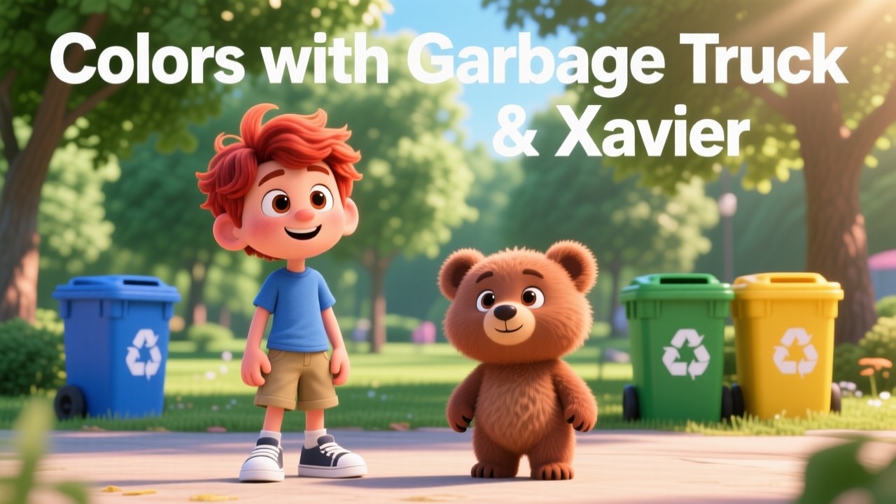 Colors with Garbage Truck & Xavier