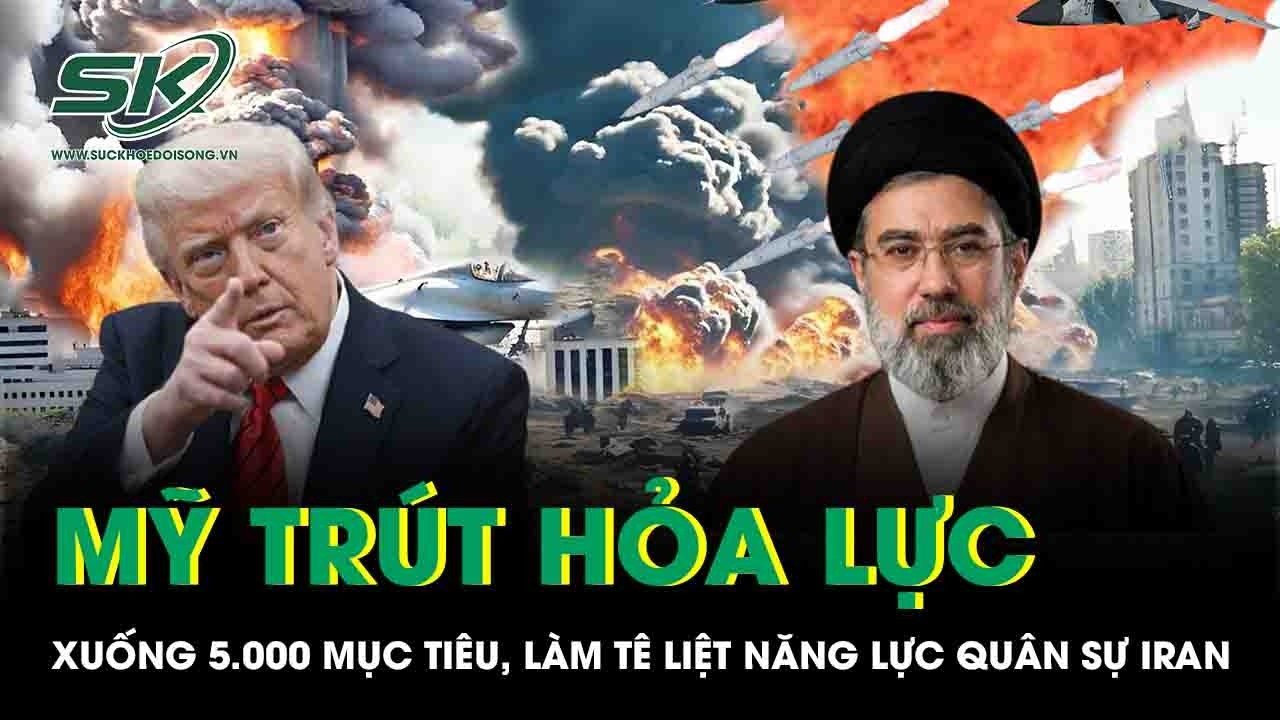 Mỹ trút hỏa lực xuống 5.000 mục tiêu, tuyên bố làm tê liệt năng lực quân sự Iran
