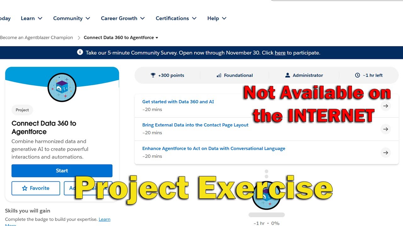 Connect Data 360 to Agentforce Follow Along Project Exercise