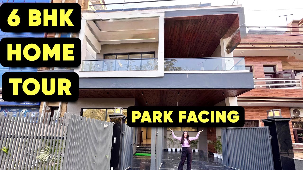 Inside a Luxury 260 Yard 6 BHK Triple Story House Facing Park | House Sale in Mohali | Home Tour