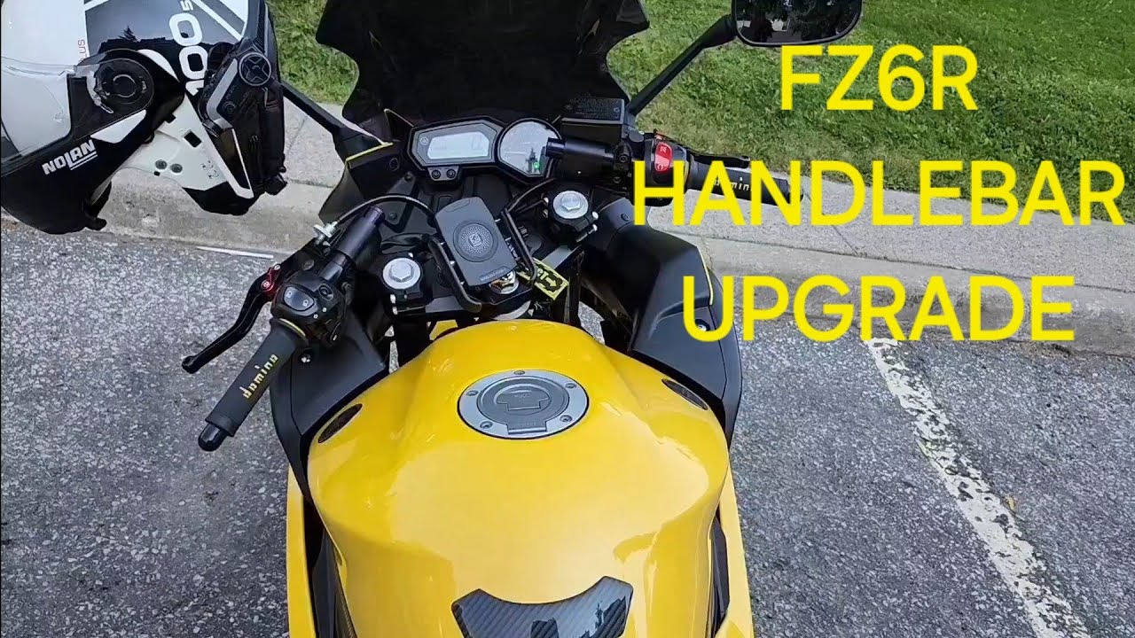 Yamaha FZ6R handelbars upgrade, #woodcraft handelbars