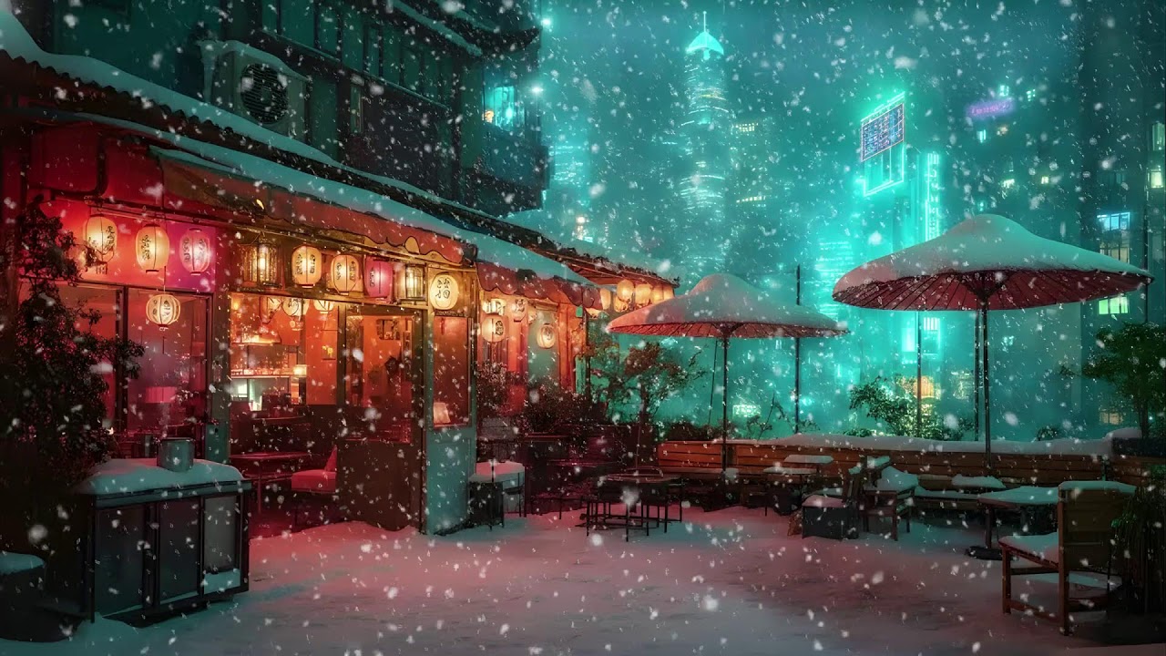 Hot Ramen in Tokyo Snowfall ☕❄️ | 432Hz Healing Lo-Fi for Relax & Sleep