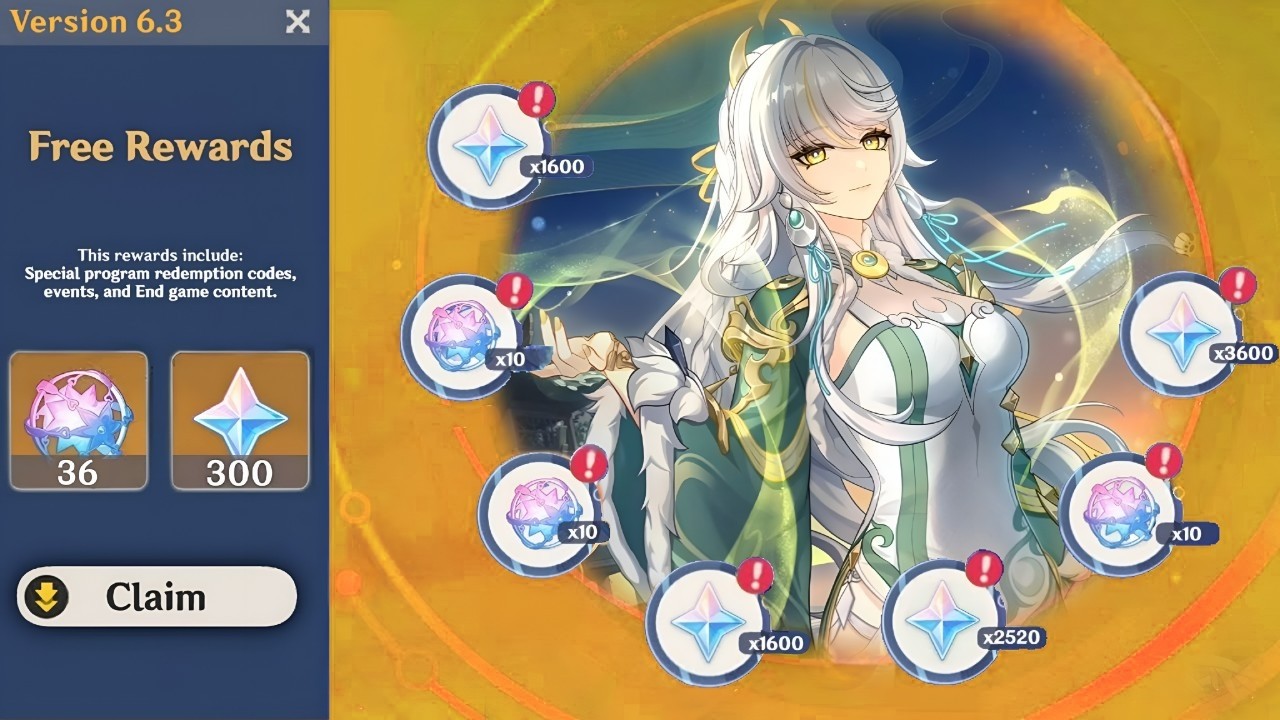 NEW UPDATE! HOW TO GET 36 FREE PULLS FOR ZIBAI & NEUVILLETTE IN 6.3 2ND HALF - Genshin Impact