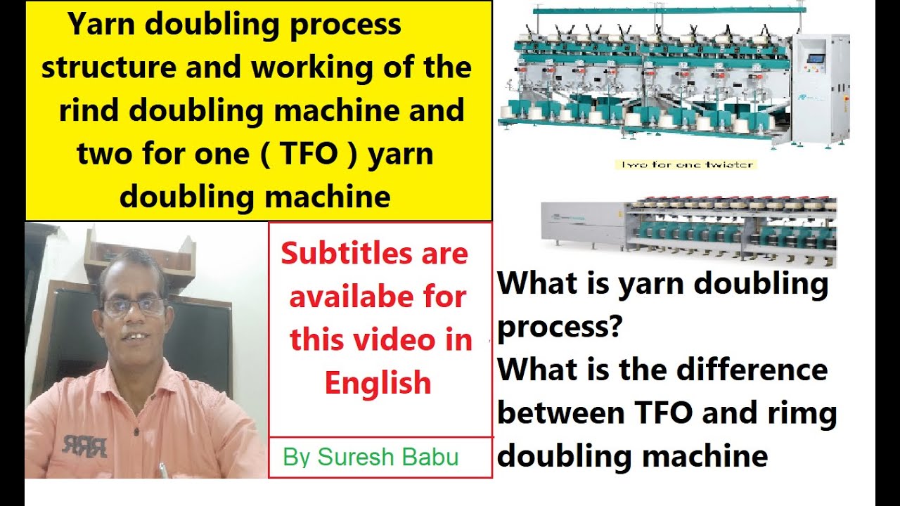 Objective of doubling/Yarn doubling process/Types of doubling/Two for one twister machine/T.F.O