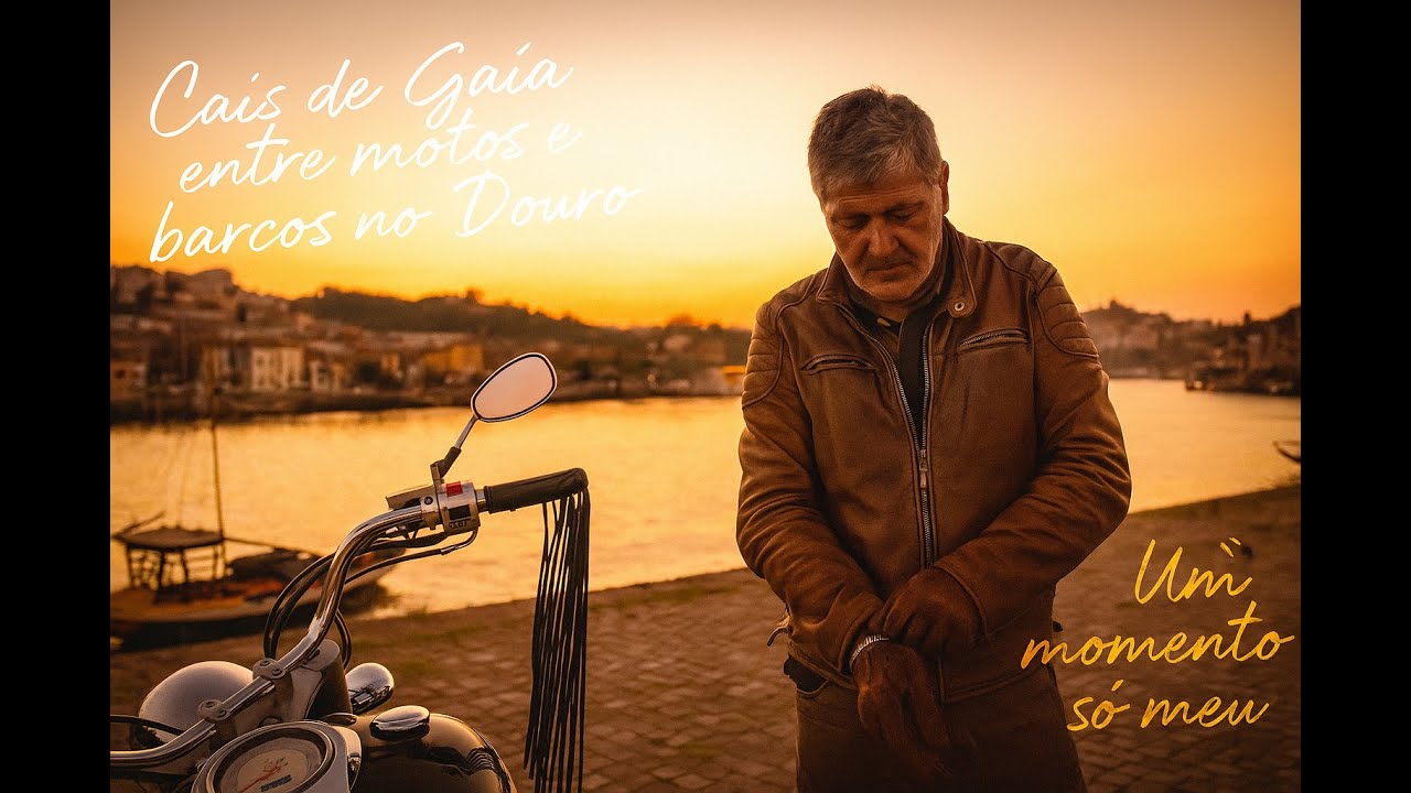 Cais de Gaia entre motos e barcos no Douro 🏍️🚤 | Um momento só meu
