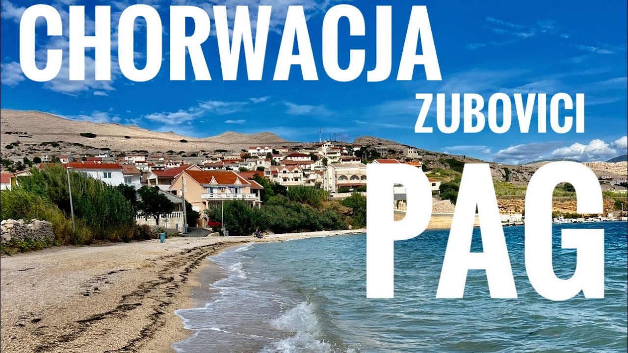 Chorwacja Pag Zubovici plaże po sezonie 2023