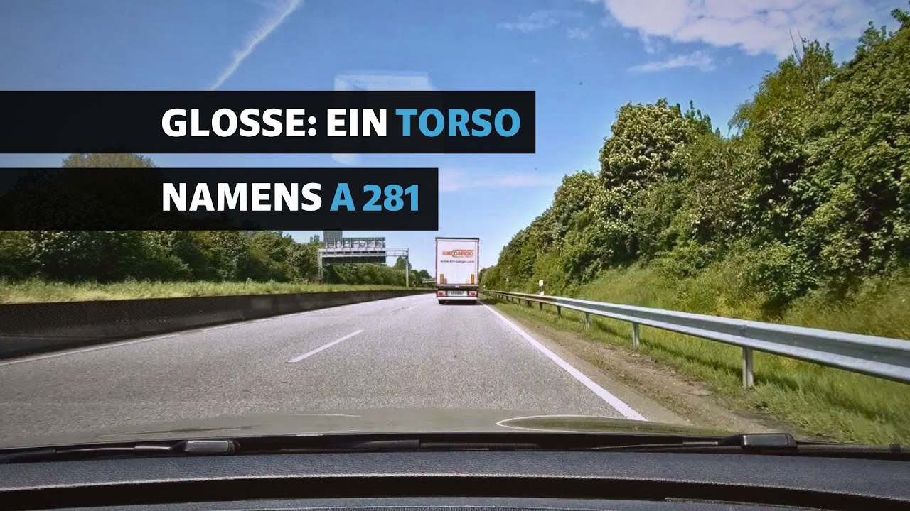 Unterwegs auf der A 281: Fahren, fahren, fahren – auf der (unfertigen) Autobahn