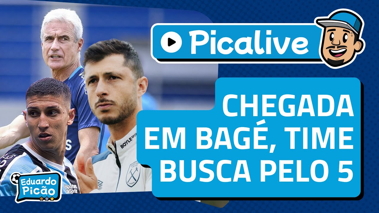 (PICALIVE) AO VIVO FALANDO DE GRÊMIO | TIME CONTRA GUARANY, SAÍDAS CONFIRMADAS | LIVE DO PICÃO