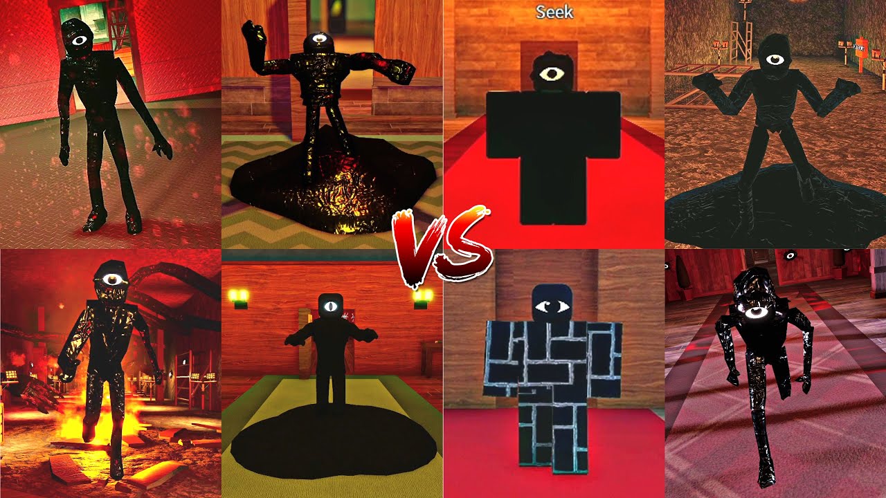 Roblox DOORS Seek Chase VS 17 Different Seek Chases