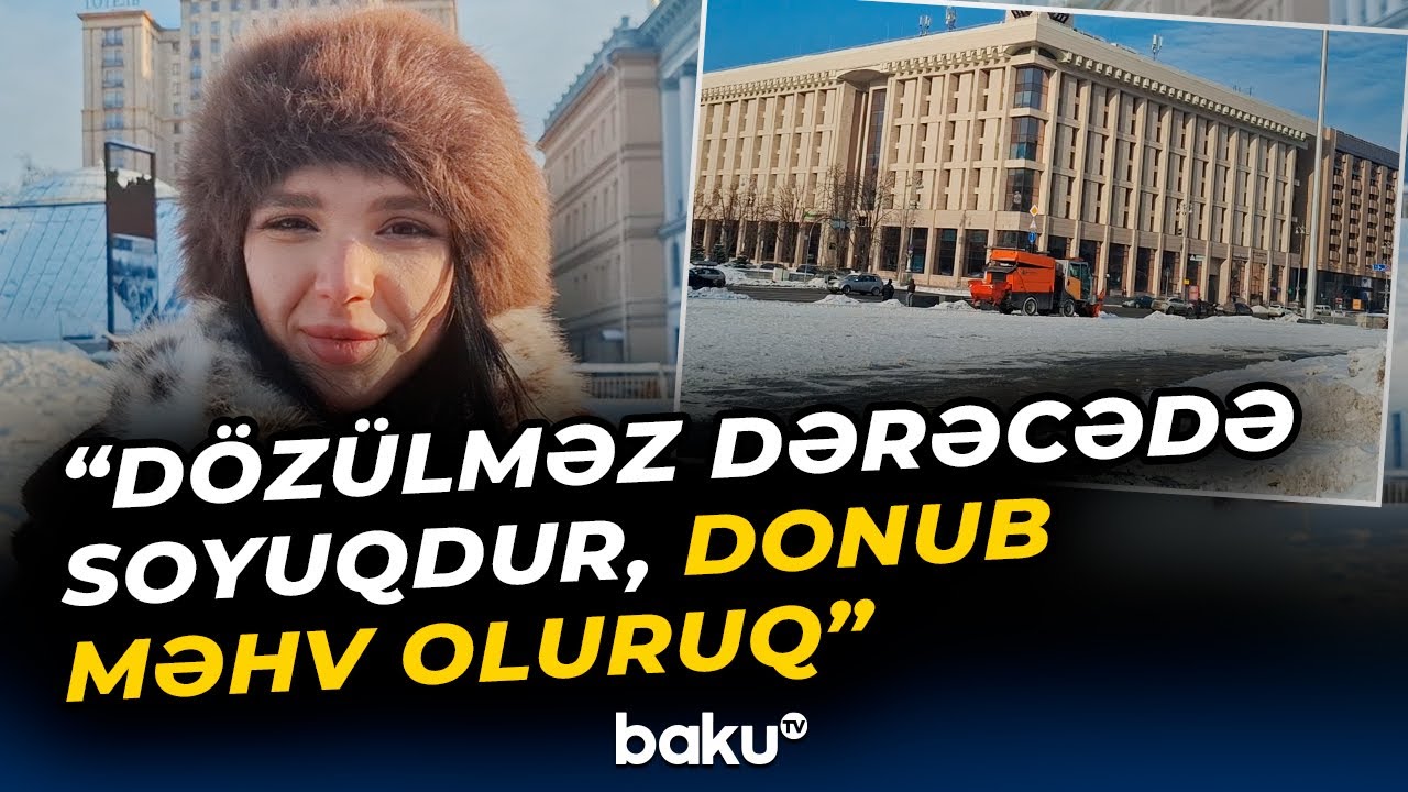 Ukrayna paytaxtından reportaj | Sakinlər çətinliklərdən danışdı - Baku TV