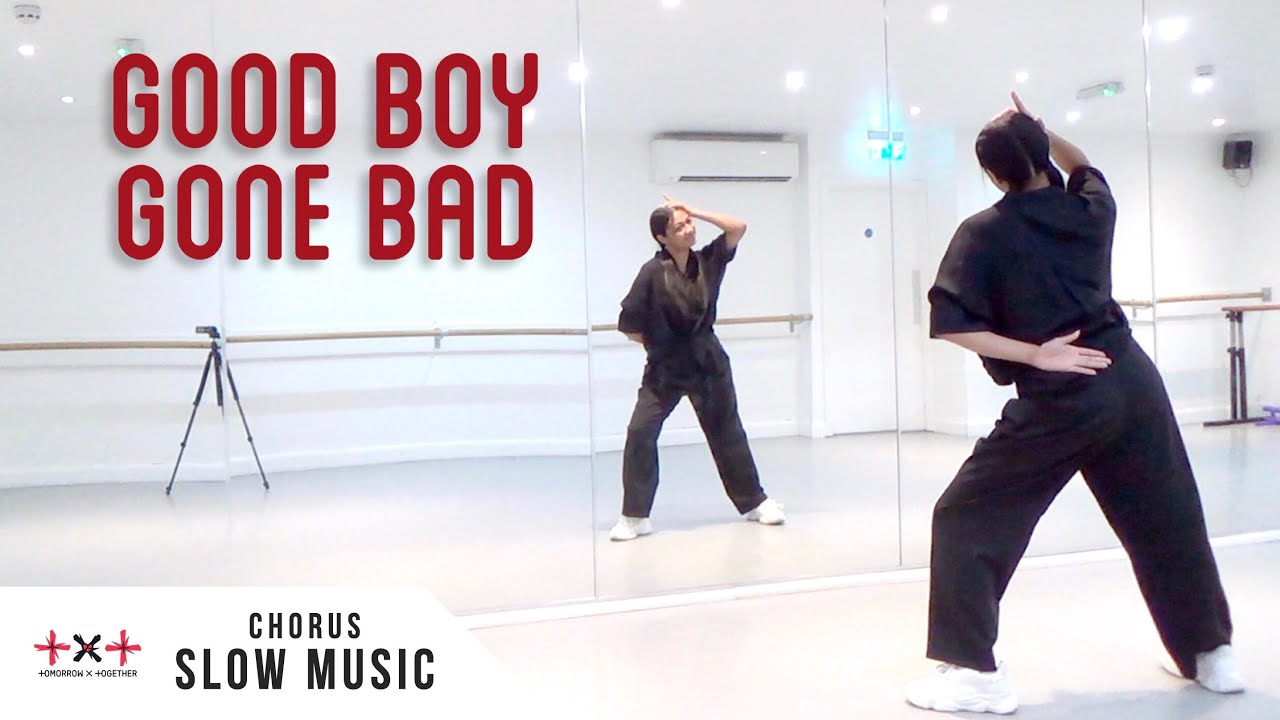 TXT - 'Good Boy Gone Bad' - Dance Tutorial - SLOW MUSIC + W/MIRROR (CHORUS)