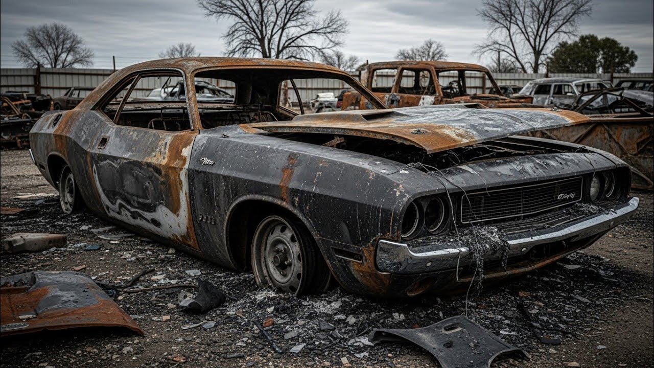 TitleASMR Car Restoration! Full Restoration 1911 Dodge Challenger from Burnt Condition to Looking
