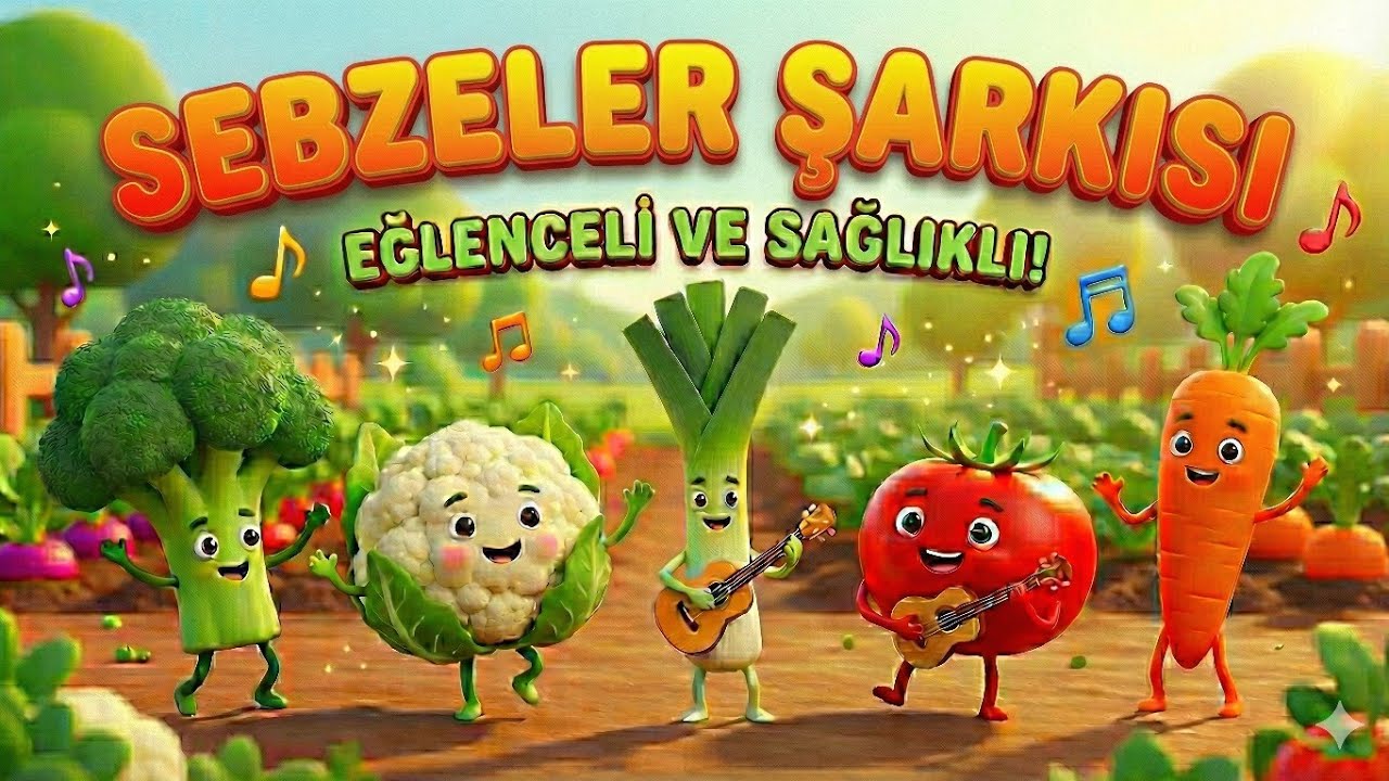 Sebzeler Şarkısı 🥕🥦 | Sebzeleri &Ouml;ğreniyorum | Eğitici &Ccedil;ocuk Şarkısı | Okul &Ouml;ncesi | TinyMelodi