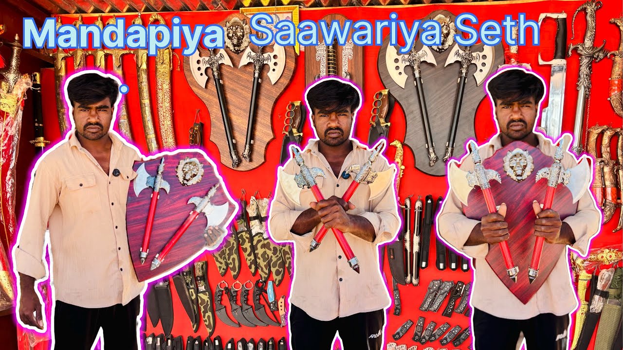 Mandapiya. Sanwariya Seth ￼￼ परशु (फरसा) दिया था।￼ शानदार क्वालिटी (Best Quality. ❤️. क्वालिटी🌏❤️