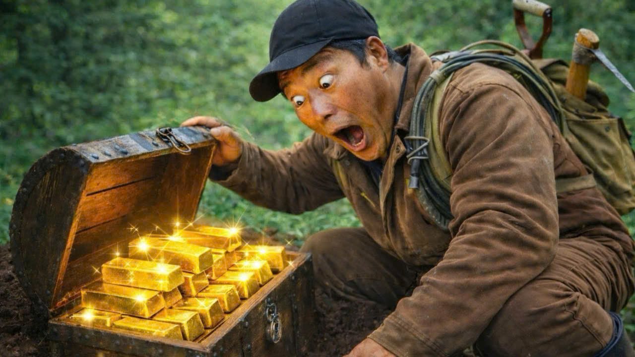 The lucky man has found a chest of gold worth $450,000,000 😱