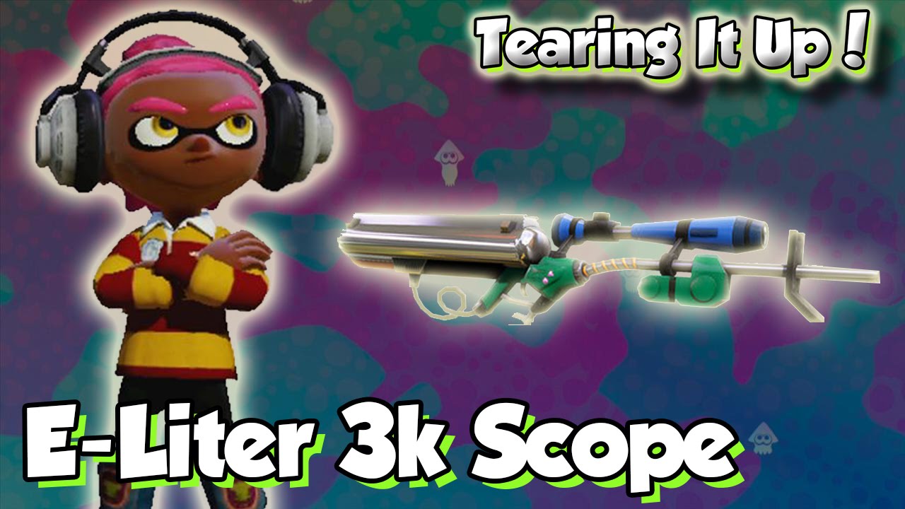 Splatoon Multiplayer - Tearing It Up W/ E-Liter 3k Scope (Moray Central!)