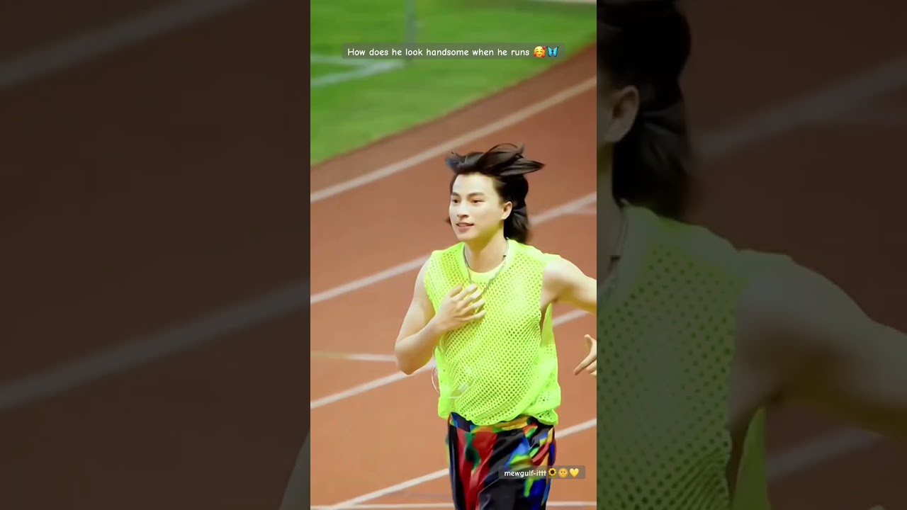 How does he look handsome when he runs #gulfkanawut #phiballs #mgpfg #shorts #fyp #waanjais