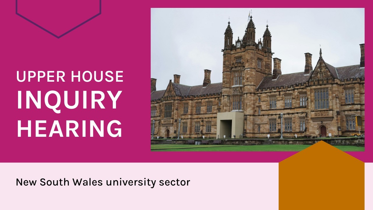 Public hearing - New South Wales university sector - 18 February 2026