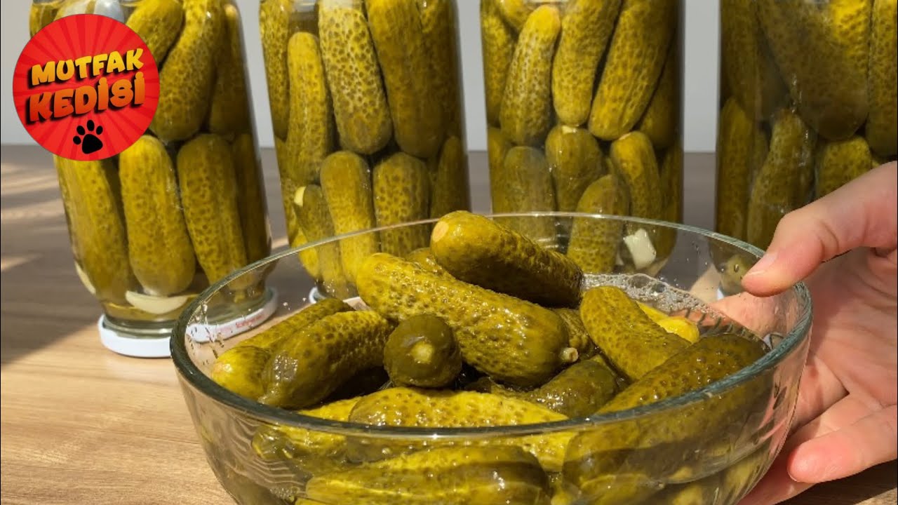 🥒 KÜTÜR KÜTÜR KORNİŞON TURŞUSU TARİFİ/nasıl yapılır?