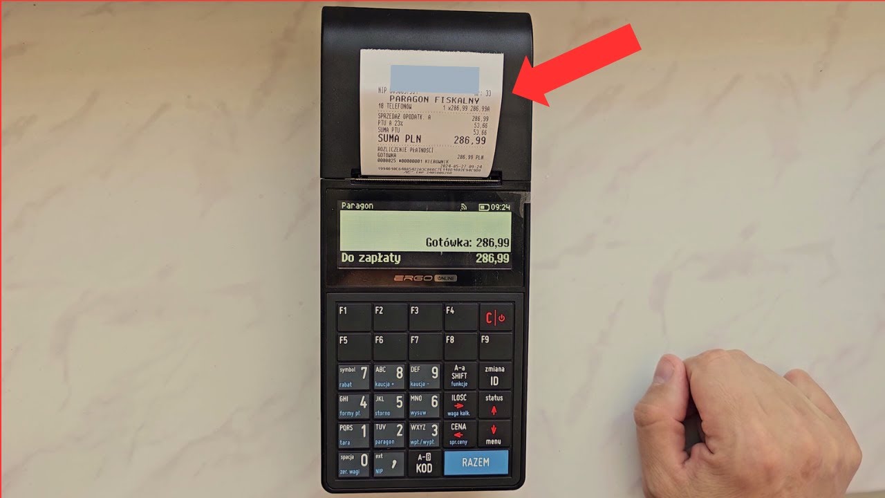 Posnet Ergo Online Wifi Касса Выдача чека/продажа.