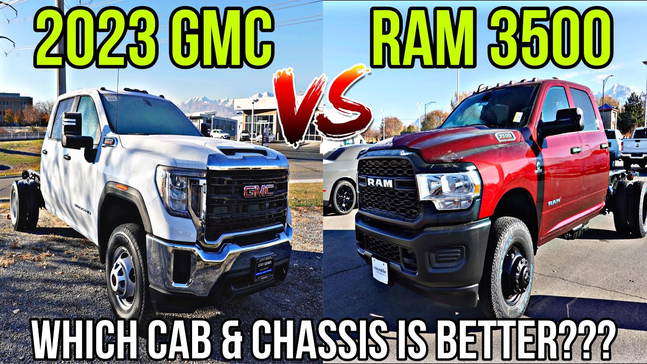 2023 GMC Sierra 3500 VS RAM 3500 Cab & Chassis Comparison: Who Makes The Best Commercial Truck???