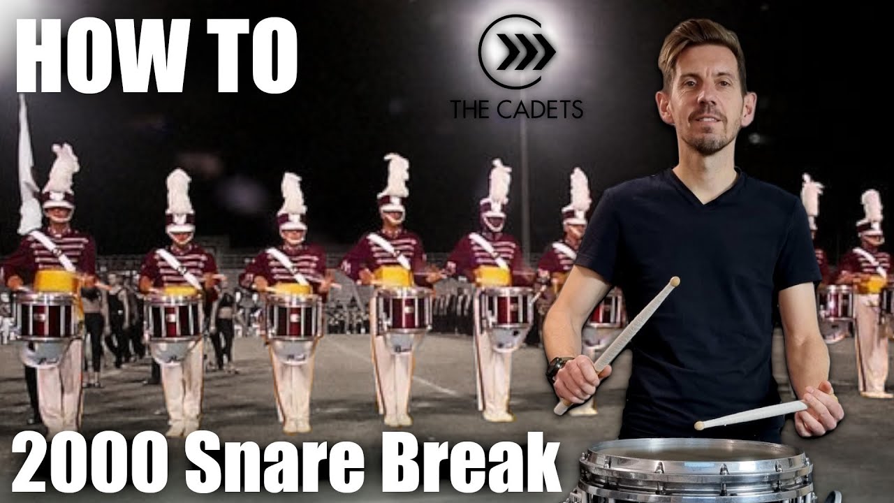 Learn To Play Cadets 2000 Snare Break from DCI finals