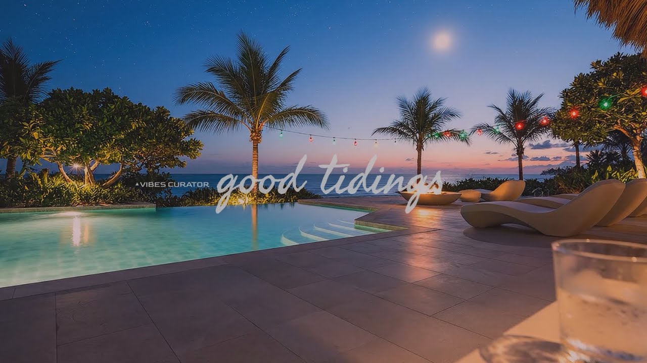 𝖌𝖔𝖔𝖉 𝖙𝖎𝖉𝖎𝖓𝖌𝖘 🏝️ Beach Club Holiday at Sunset Dusk • Calm Ocean Ambience • 6 Hours