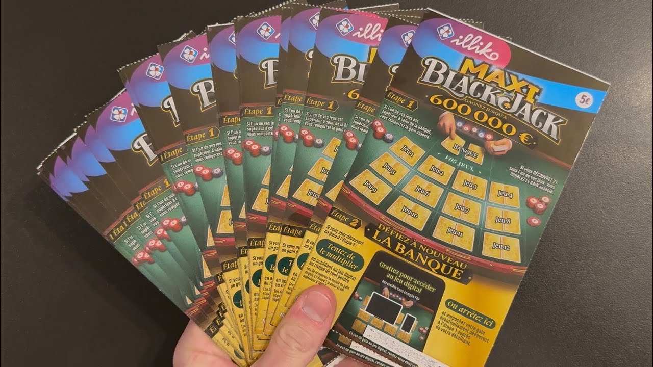 Très Beau Tickets Parmis ces 20 Maxi BLACKJACK 