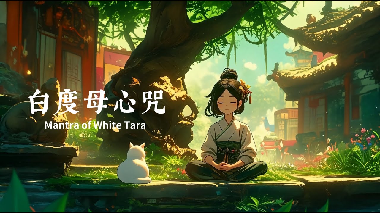 【白度母心咒】1 小時深度心靈淨化，靜心冥想  &middot; 助眠療癒｜White Tara Mantra &middot; Humming Whisper Version &middot; Meditation & Healing
