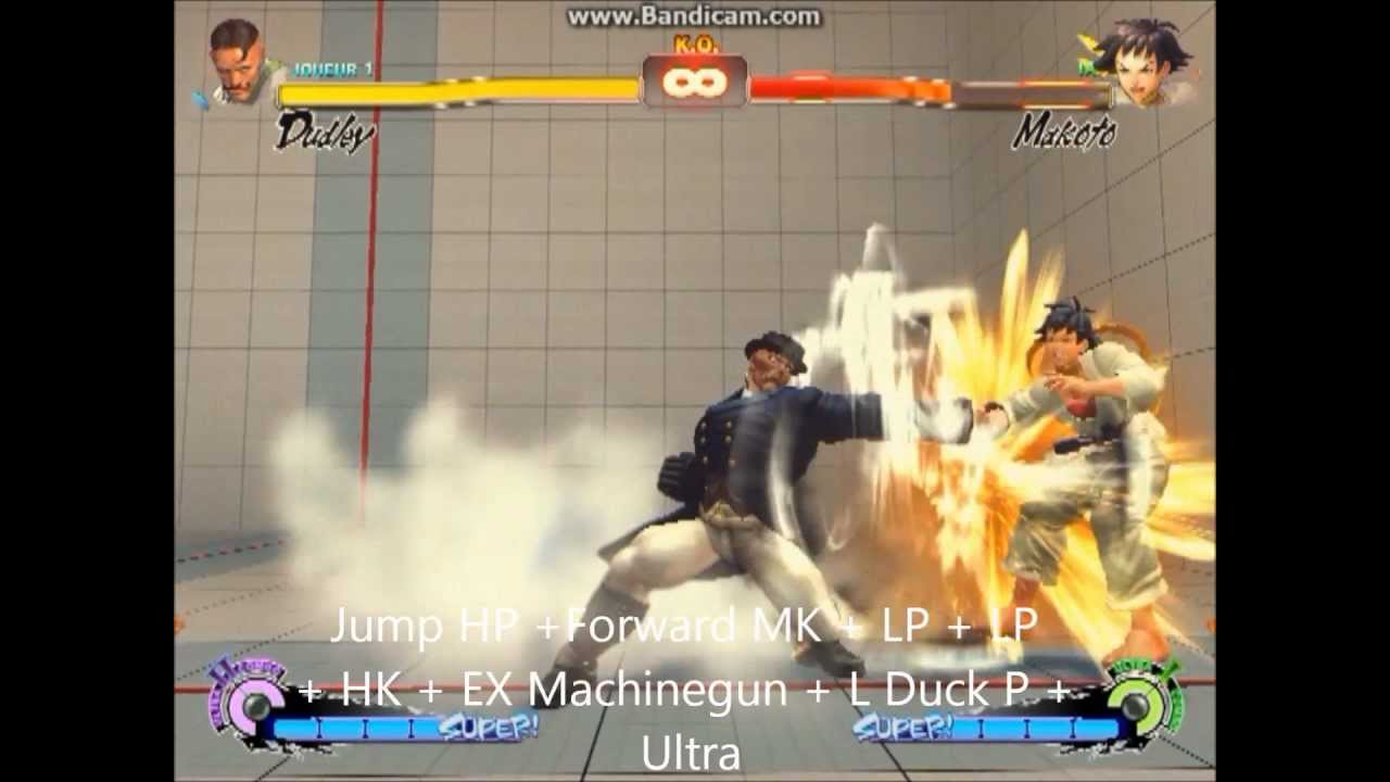 Super Street Fighter IV AE - Dudley Combos Video With Input [By BubleyPonj]