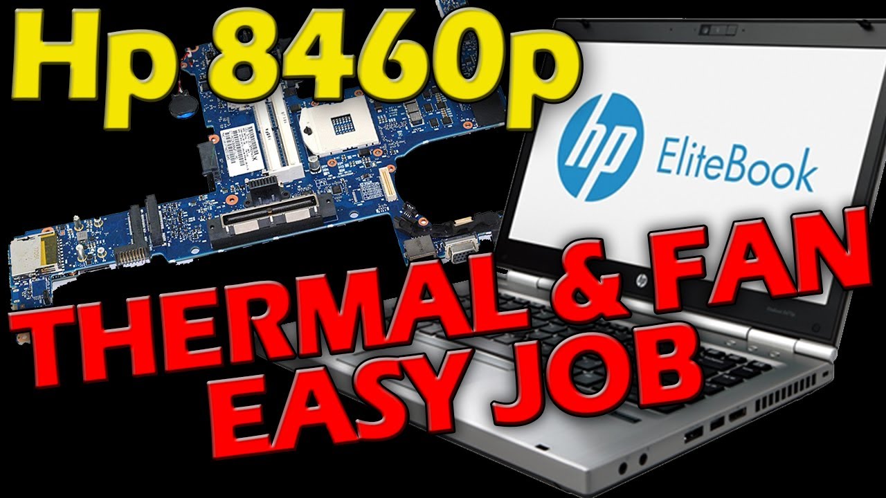 HP 8460p EliteBook Thermal paste replace and fan cleaning