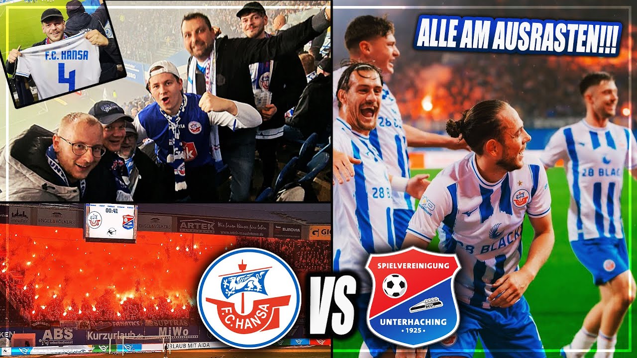 DER FLUCH HAT EIN ENDE... ERSTER SIEG NACH ÜBER 5 MONATEN! Hansa Rostock - Unterhaching Stadion Vlog