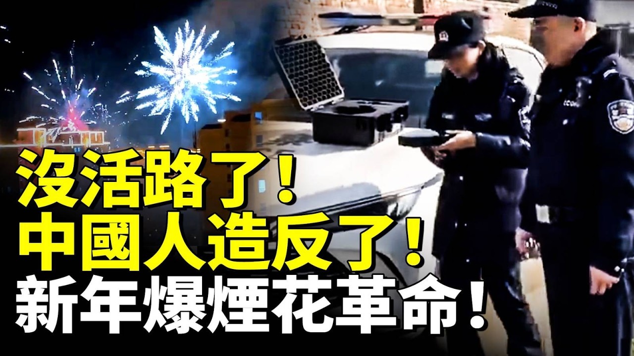 沒活路了！中國人造反了！新年爆煙花革命！　#看大陸 #睇大陸
