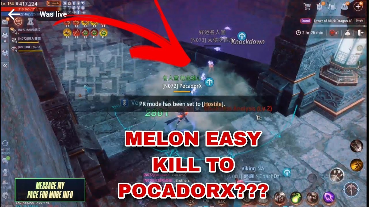 Mir4 POCADORX VS MELON 1V1 DUEL. MELON CAN'T WIN?? EASY KILL TO POCADORX? #mir4 #mir4global