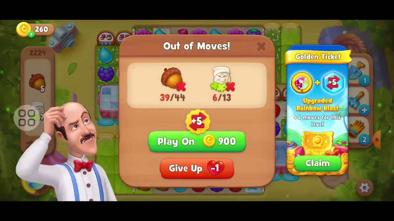 @emojipuzzle864 set up the tortoise sign - gardenscapes game - emoji puzzle
