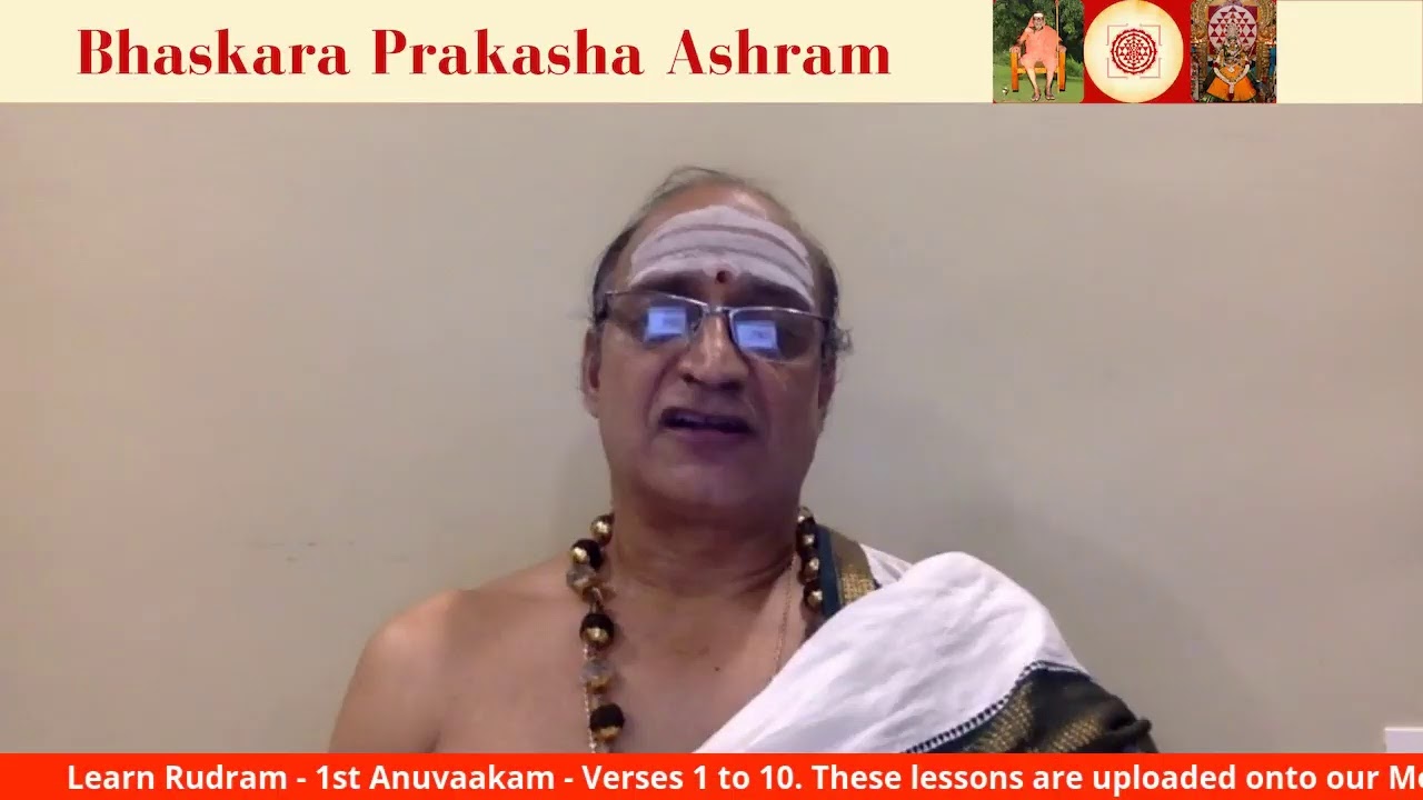 Learn Sri Rudram - 1st Anuvakam - Verses 1 to 10