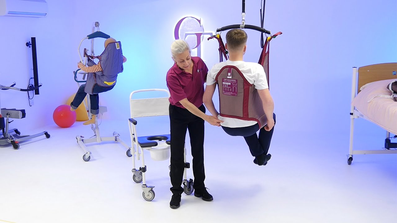 Toileting slings training session taster video
