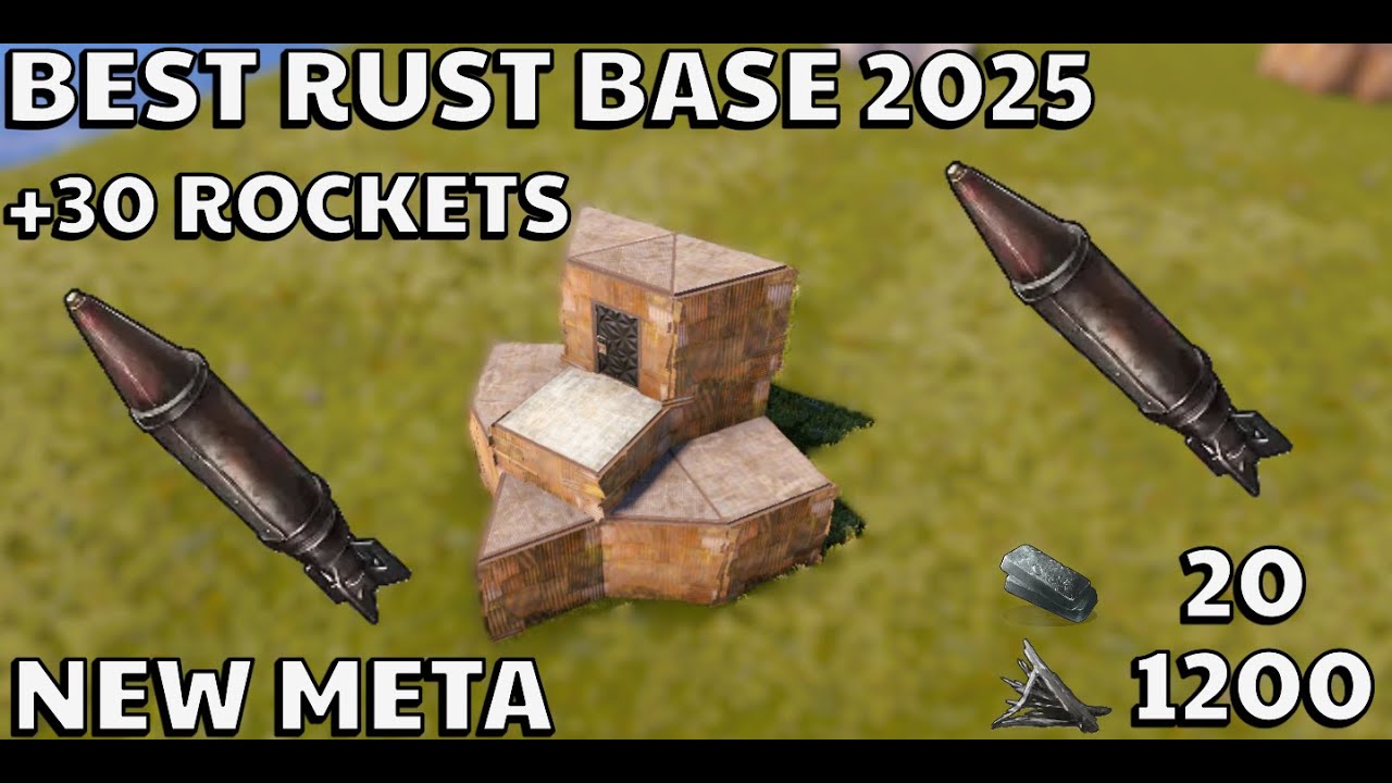 Rust - The Best solo Base / Rust Base Design 2025 | +30 rockets