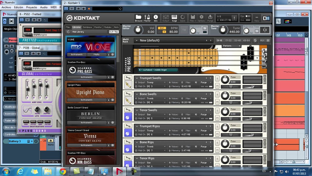 Latin en Kontakt samples de percusión
