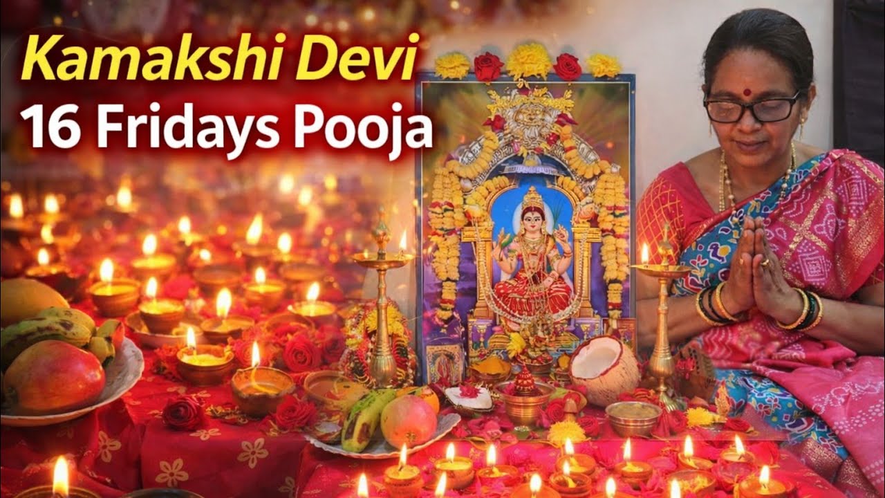 కామాక్షి అమ్మపూజ 14 వ వారం ||16 శుక్రవారాలపూజ || దుర్గా సప్తశతి || అర్గల స్తోత్రం ||ramaratnamvlogs 