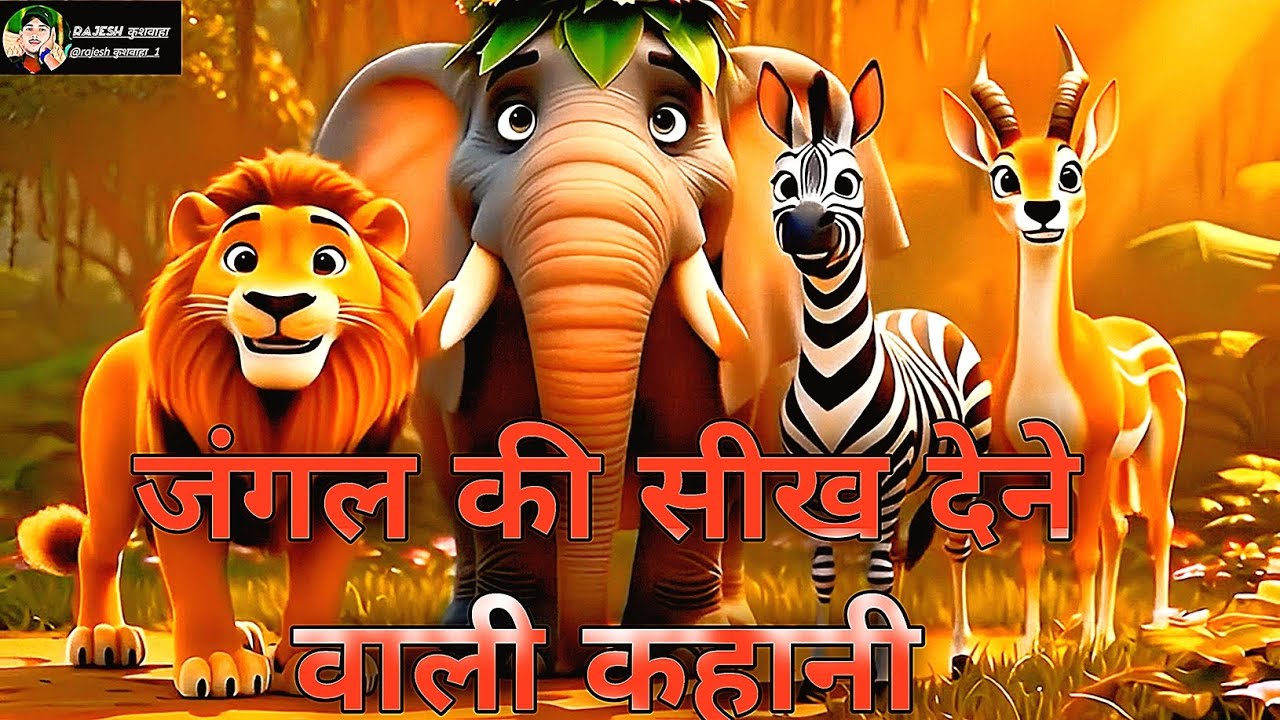 जंगल का सबसे छोटा राजा 🐘 | Emotional Animal Cartoon Story | Hindi Moral Story। 2026