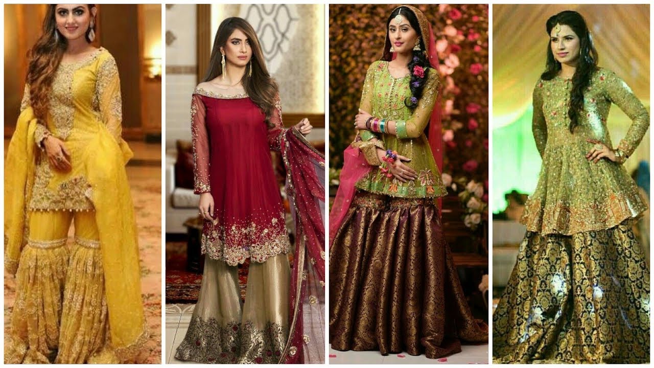 Stylish & latest designer's Wedding Wear Garara Dress, Suit Design