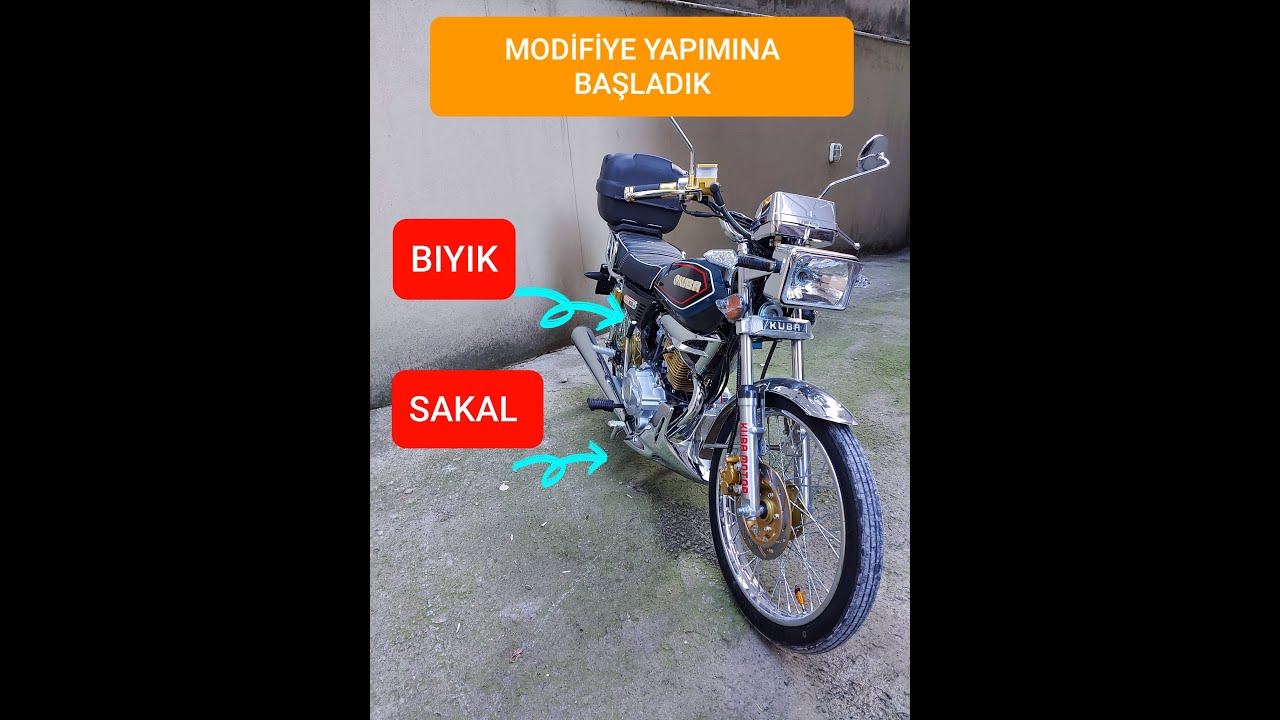 KUBA ÇİTA 100R GOLD CG MOTOR SAKAL BIYIK PANDIZOT MODİFİYE YAPIMI