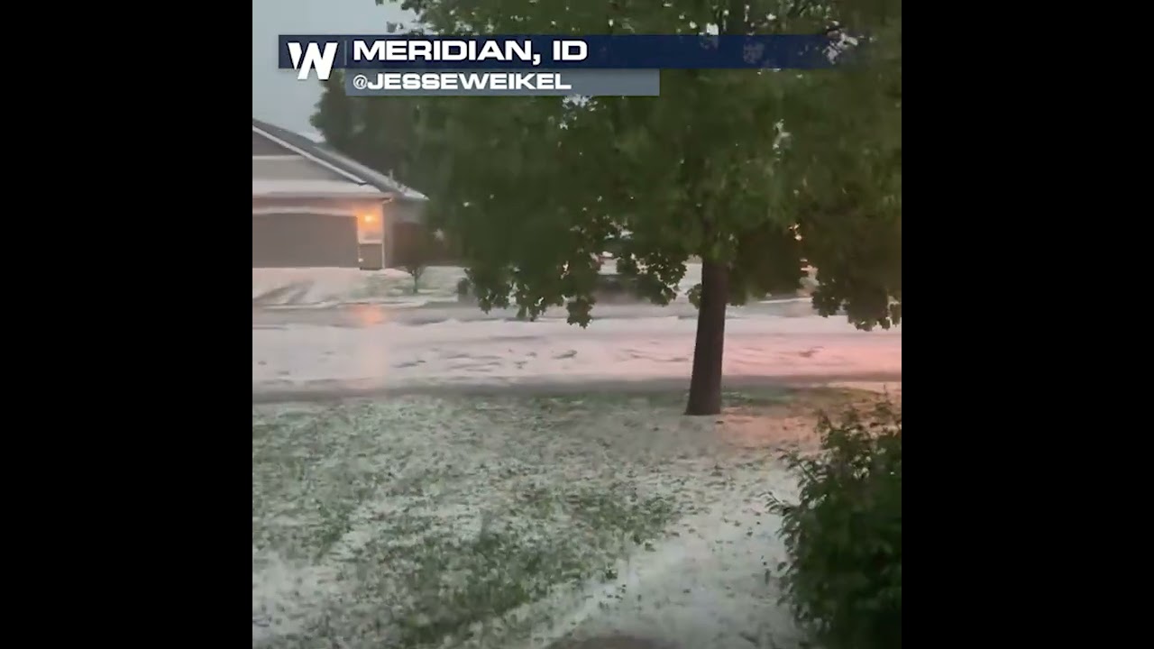 BIG TIME severe storm strikes Boise, ID area Friday!