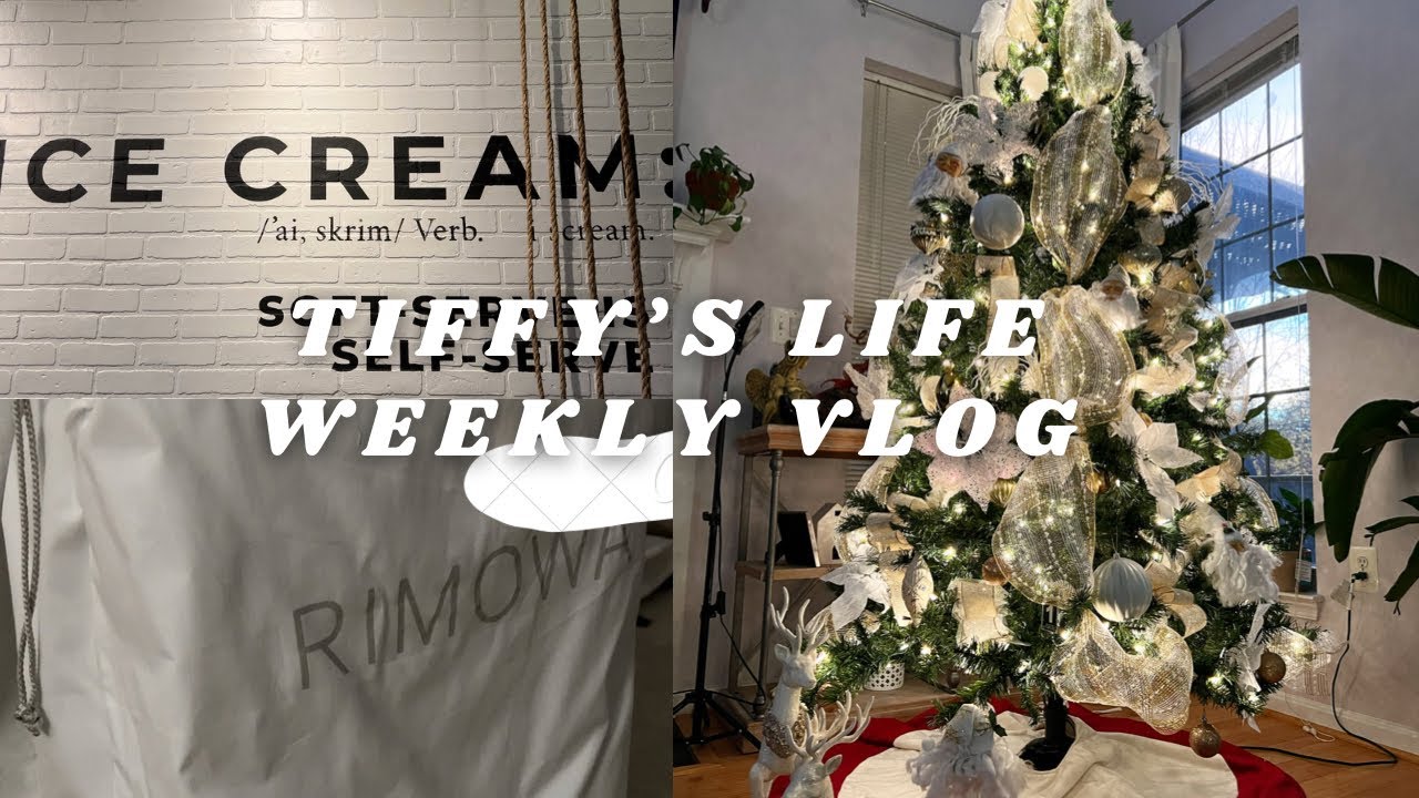 Tiify’s Life: Pack with Me, Rimowa Luggage, Dunkin Donut, Coffee Shop, Christmas Tree, Target Haul