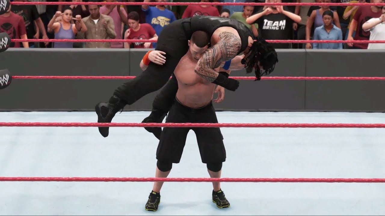 WWE 2K18 - John Cena vs Roman Reigns - Gameplay (PS4 HD) [1080p60FPS]