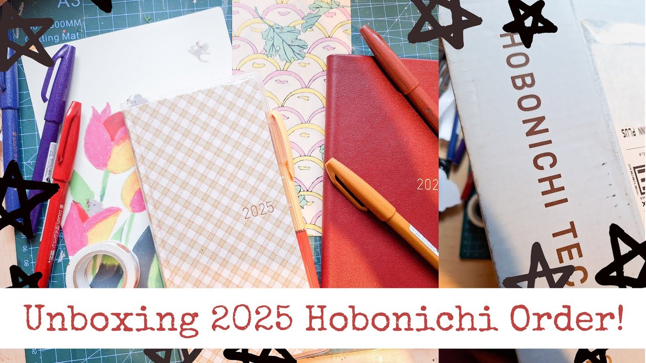 Unboxing My 2025 Hobonichi Order - Planner Lineup